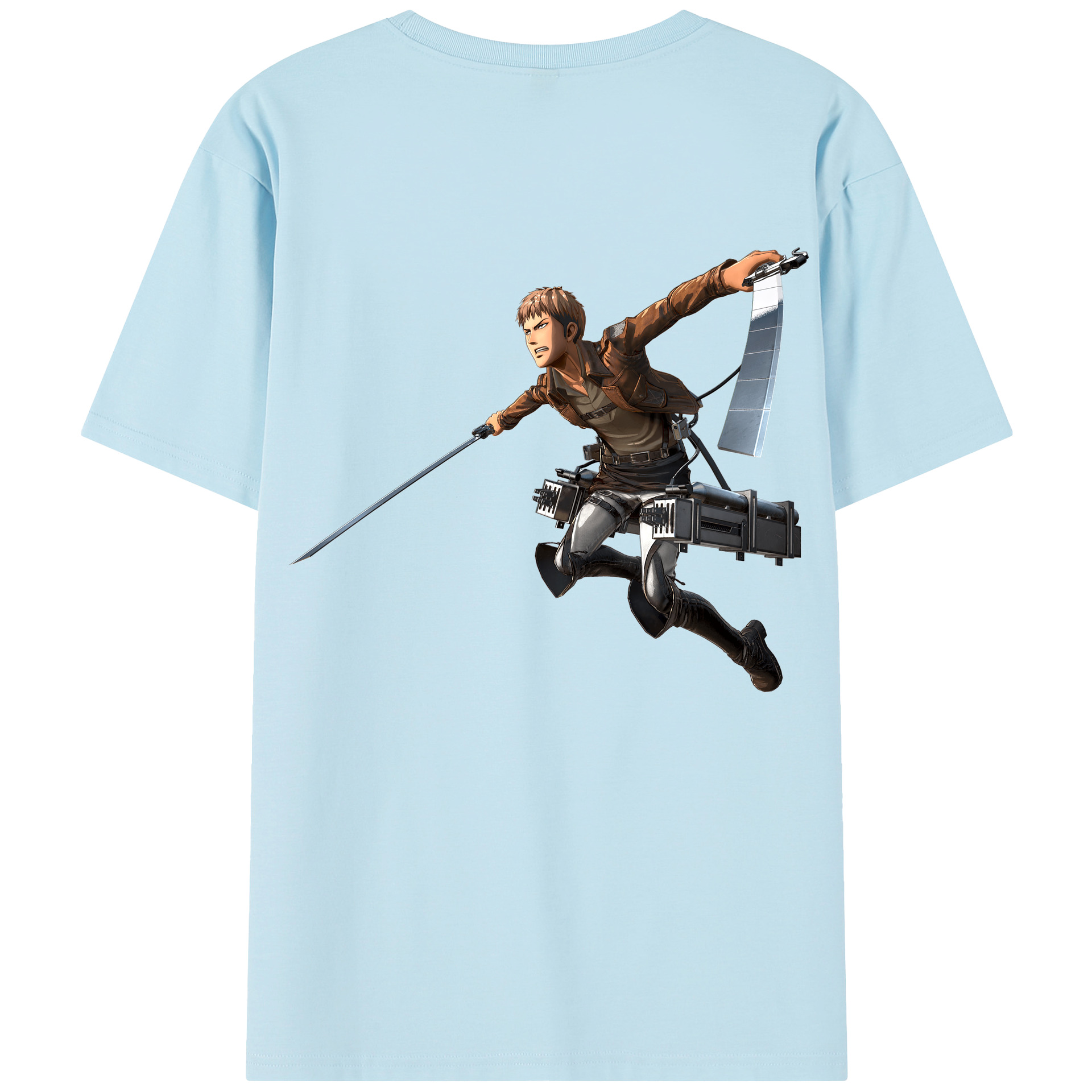 （画像用） 進撃の巨人 ジャン・キルシュタイン Attack on Titan Jean Kirstein 綿100％半袖Tシャツ（背面プリント）